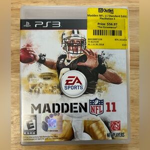 MADDEN 11, NFL for PS3. Brand-new, never opened.